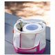 Personalized Pink Striped Insulated Lunch Tote Image 3 of 7